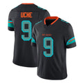 M.Dolphins #9 Joshua Uche Player Black Limited Pitch Rivalries Collection Home Game Ldoa Stitched Jerseys