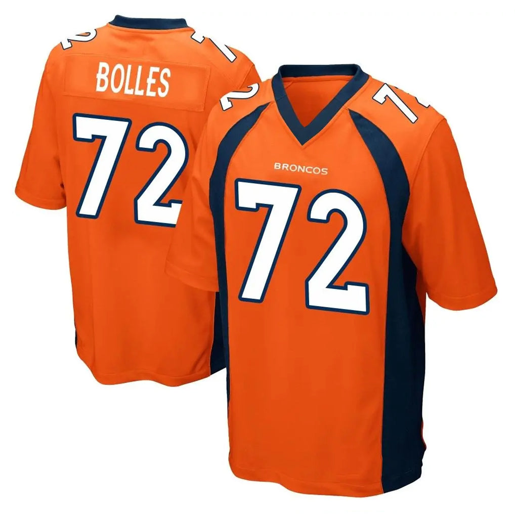 D.Broncos #72 Garett Bolles Player Orange Color Home Game Ldoa Stitched Jerseys