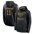 J.Jaguars #11 Parker Washington Player Black Salute to Service Hoodies Limited Game Ldoa Stitched Jerseys