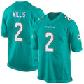 M.Dolphins #2 Malik Willis Player Aqua Team Color Home Game Ldoa Stitched Jerseys