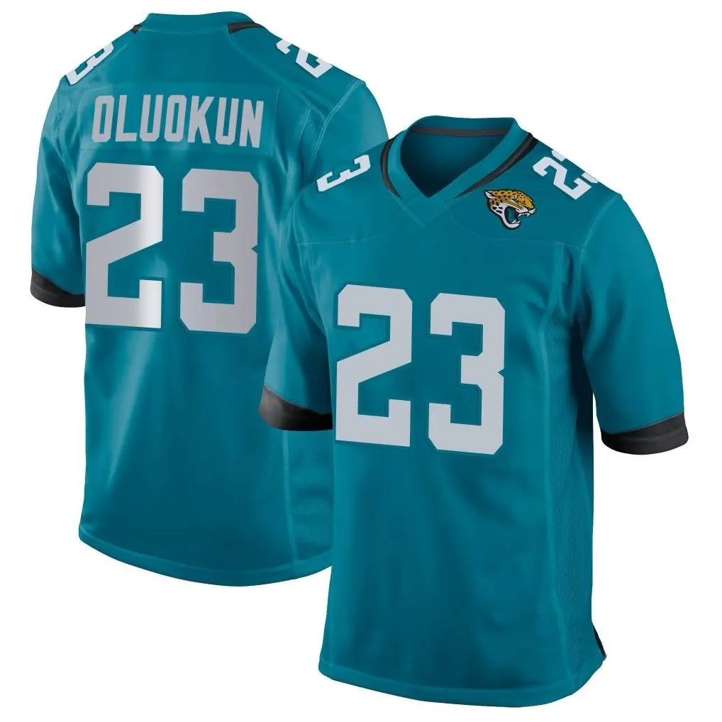 J.Jaguars #23 Foyesade Oluokun Player Teal Home Game Ldoa Stitched Jerseys