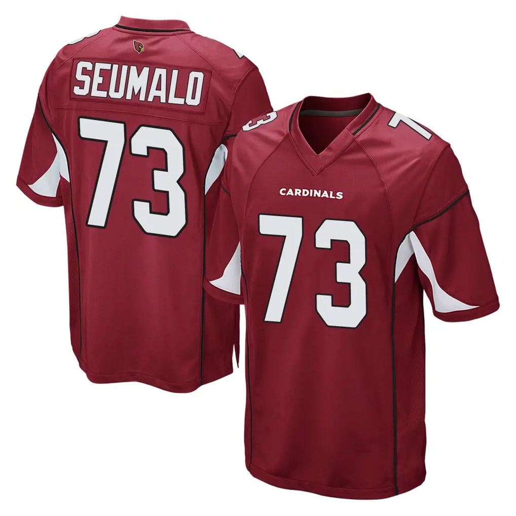 A.Cardinals #73 Isaac Seumalo Player Cardinal Home Game Ldoa Stitched Jerseys