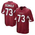 A.Cardinals #73 Isaac Seumalo Player Cardinal Home Game Ldoa Stitched Jerseys
