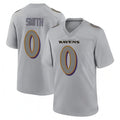 B.Ravens #0 Roquan Smith Player Gray Color Rush Vapor Untouchable Game Ldoa Stitched Jerseys