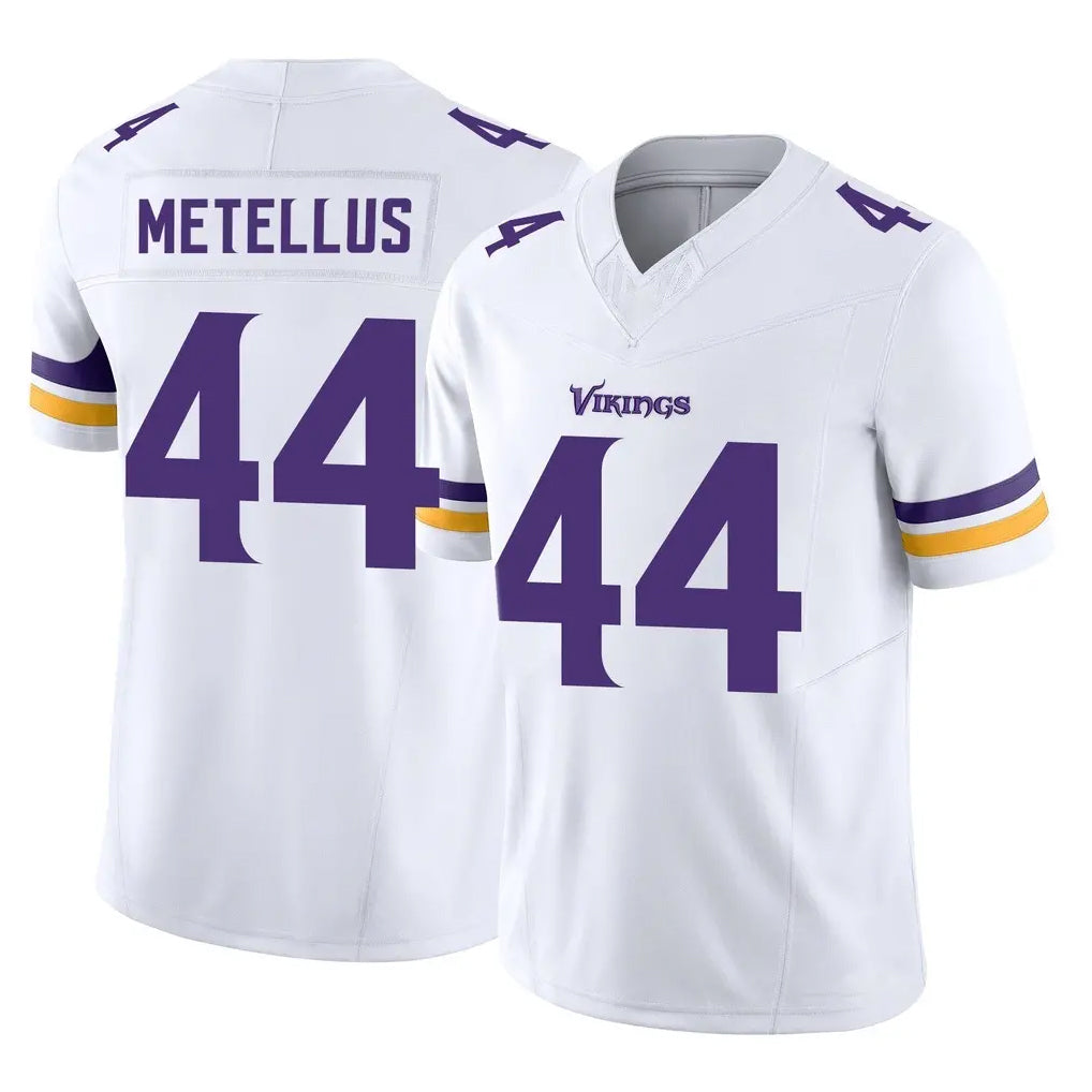 M.Vikings #44 Josh Metellus Player White Limited Vapor F.U.S.E. Home Game Ldoa Stitched Jerseys