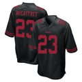 SF.49ers #23 Christian McCaffrey Player Black Alternate Home Game Ldoa Stitched Jerseys