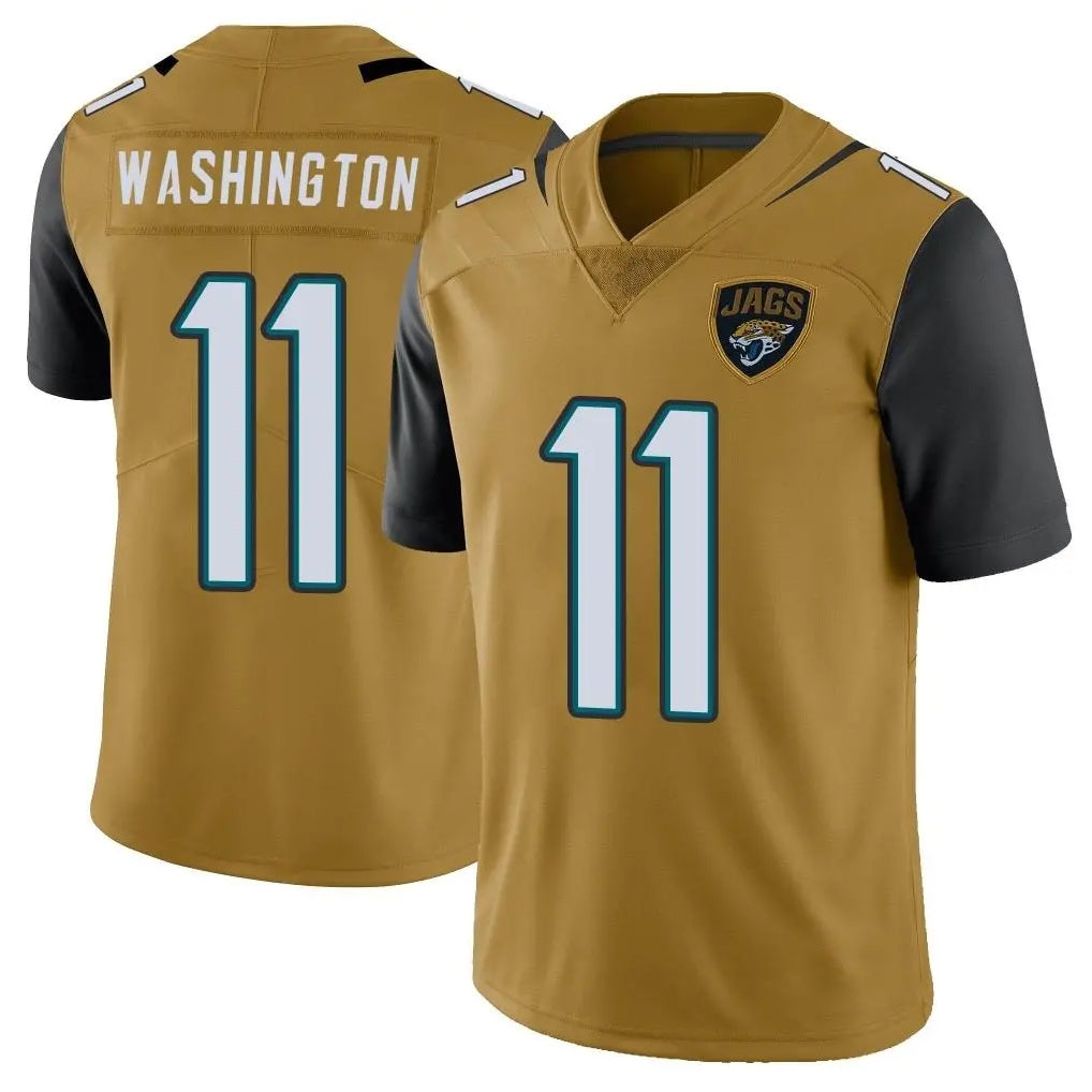 J.Jaguars #11 Parker Washington Player Gold Vapor Limited Home Game Ldoa Stitched Jerseys