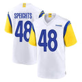 LA.Rams #48 Omar Speights Player White Home Game Ldoa Stitched Jerseys