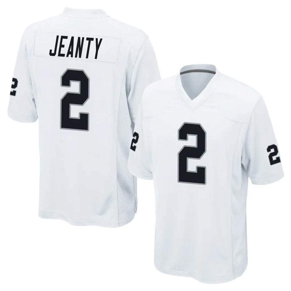 LV.Raiders #2 Ashton Jeanty Player White Home Game Ldoa Stitched Jerseys