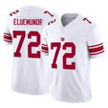 NY.Giants #72 Jermaine Eluemunor Player White Limited Vapor F.U.S.E. Home Game Ldoa Stitched Jerseys