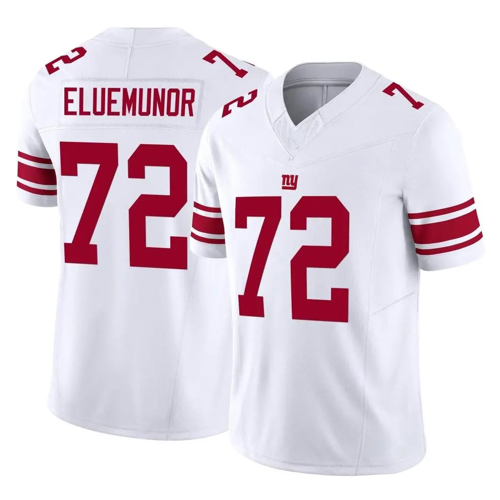 NY.Giants #72 Jermaine Eluemunor Player White Limited Vapor F.U.S.E. Home Game Ldoa Stitched Jerseys