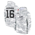 M.Vikings #16 Will Reichard Player Arctic Camo Salute to Service Pullover Hoodies Limited Game Ldoa Stitched Jerseys