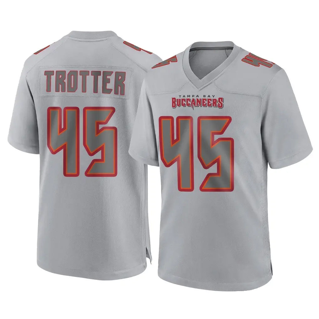 TB.Buccaneers #45 Josiah Trotte Player Gray Atmosphere Fashion Home Game Ldoa Stitched Jerseys