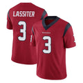 H.Texans #3 Kamari Lassiter Player Red Limited Vapor Untouchable Home Game Ldoa Stitched Jerseys