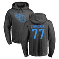 T.Titans #77 Peter Skoronski Player Ash One Color Pullover Hoodies Home Game Ldoa Stitched Jerseys