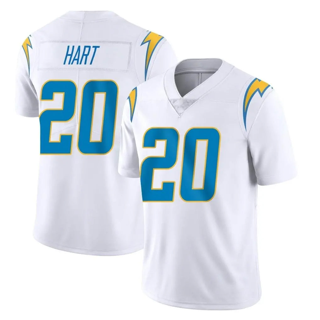LA.Chargers #20 Cam Hart Player White Limited Vapor Untouchable Home Game Ldoa Stitched Jerseys