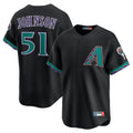 A.Diamondbacks #51 Randy Johnson Player Black Throwback Cooperstown Collection Limited Ldoa Stitched Jerseys