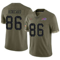 B.Bills #86 Dalton Kincaid Player Olive Salute To Service Game Ldoa Stitched Jerseys