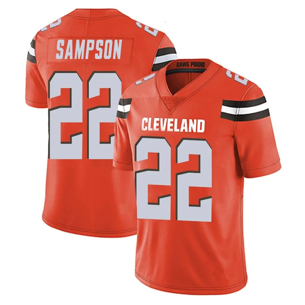 C.Browns #22 Dylan Sampson Player Orange Alternate Vapor Untouchable Limited Home Game Ldoa Stitched Jerseys