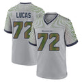 S.Seahawks #72 Abraham Lucas Player Grey 2025 Rivalries Collection Home Game Ldoa Stitched Jerseys