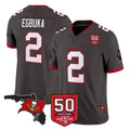 TB.Buccaneers #2 Emeka Egbuka Player Pewter Limited 2026 Season Vapor F.U.S.E. Home Game Ldoa Stitched Jerseys