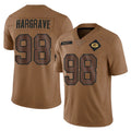 GB.Packers #98 Javon Hargrave Player Brown Salute To Service Limited Ldoa Stitched Jerseys