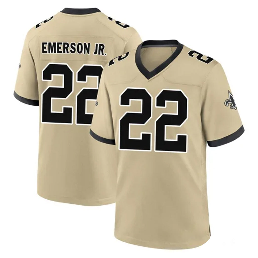 NO.Saints #22 Martin Emerson Jr. Player Gold Home Game Ldoa Stitched Jerseys