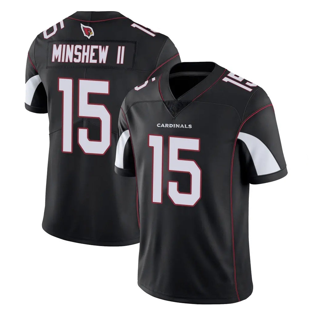 A.Cardinals #15 Gardner Minshew II Player Black Vapor Limited Home Game Ldoa Stitched Jerseys