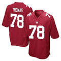 NY.Giants #78 Andrew Thomas Player Red Home Game Ldoa Stitched Jerseys