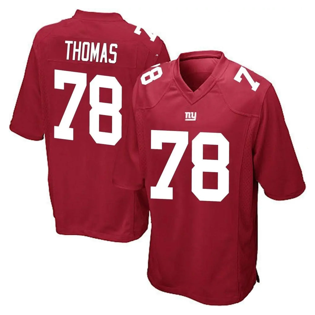 NY.Giants #78 Andrew Thomas Player Red Home Game Ldoa Stitched Jerseys