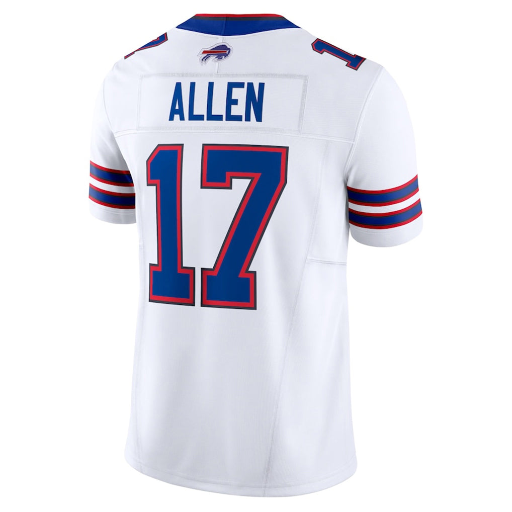 B.Bills #17 Josh Allen Player White Vapor F.U.S.E. Limited Ldoa Stitched Jerseys