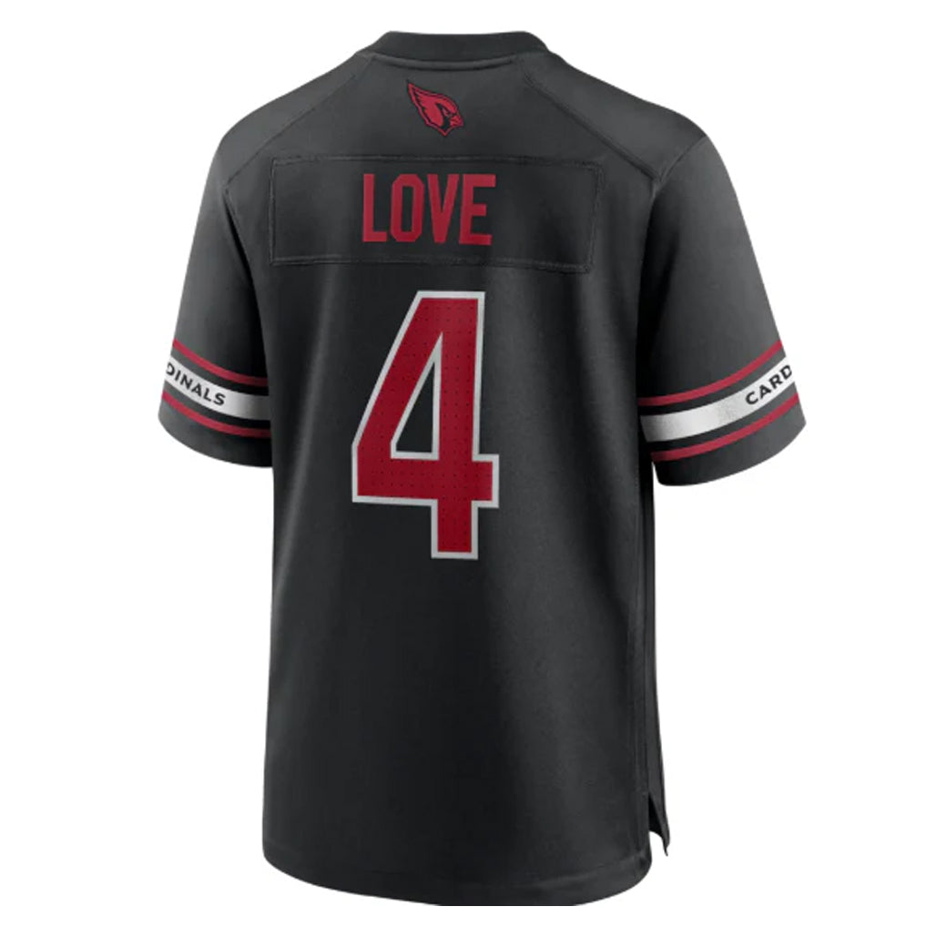 A.Cardinals #4 Jeremiyah Love Player Black Home Game Ldoa Stitched Jerseys