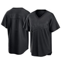Athletics #1 Denzel Clarke Player Black Pitch Fashion T-shirt Home Game Ldoa Stitched Jerseys