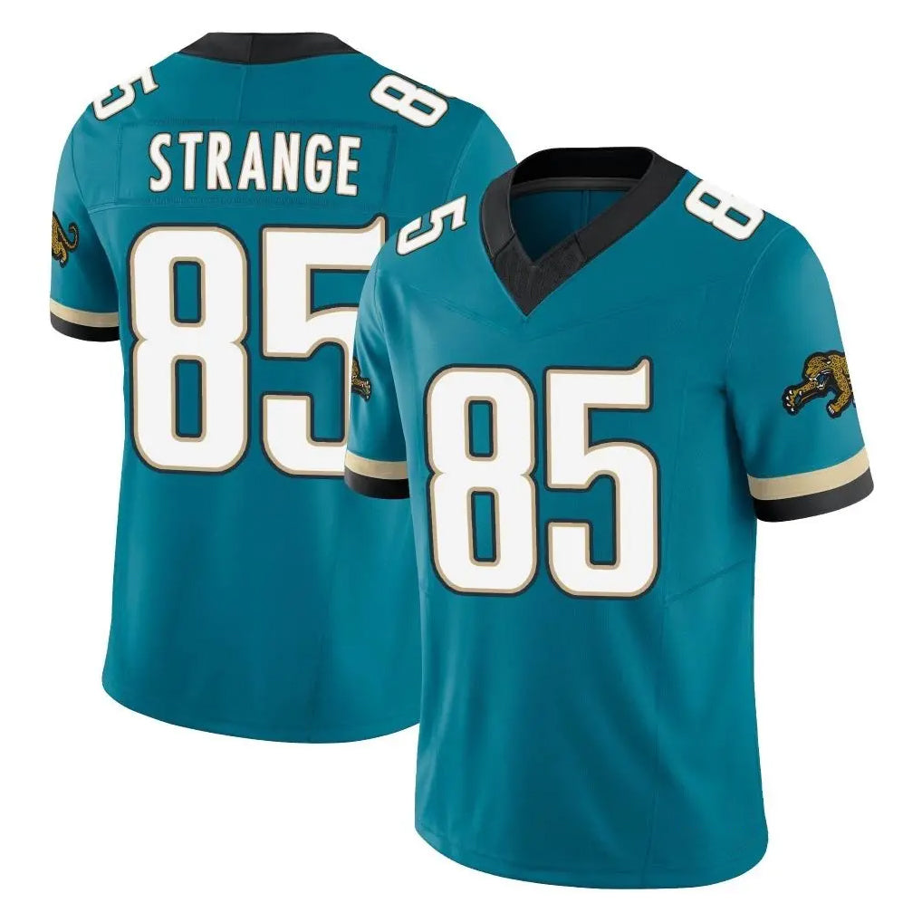 J.Jaguars #85 Brenton Strange Player Teal Prowler Throwback Vapor F.U.S.E. Limited Home Game Ldoa Stitched Jerseys