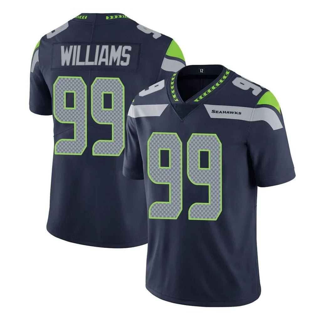 S.Seahawks #99 Leonard Williams Player Navy Limited Vapor Untouchable Home Game Ldoa Stitched Jerseys