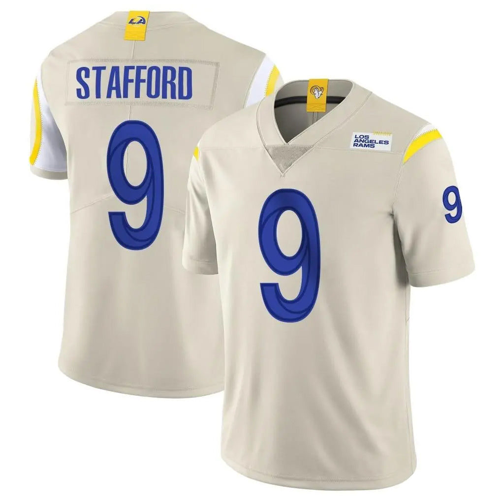 LA.Rams #9 Matthew Stafford Player Bone Limited Vapor Home Game Ldoa Stitched Jerseys