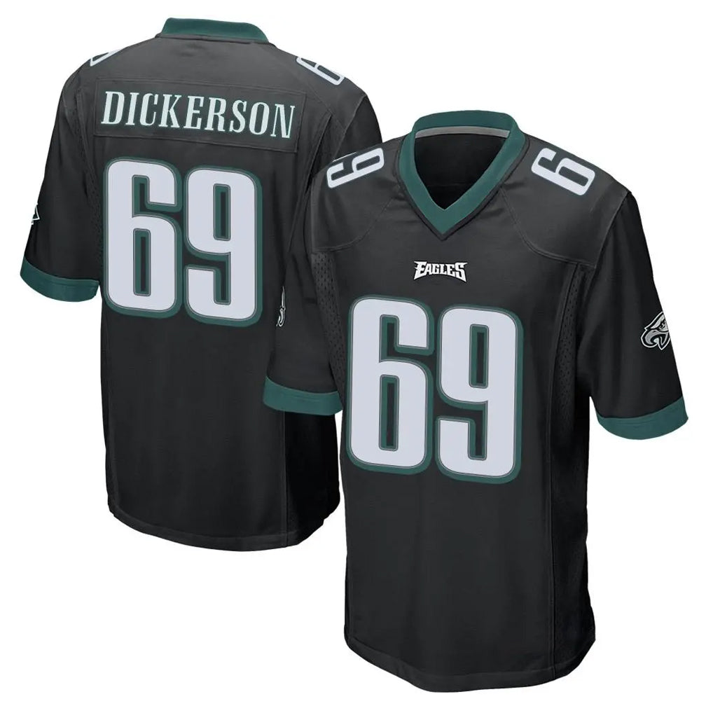 P.Eagles #69 Landon Dickerson Player Black Home Game Ldoa Stitched Jerseys
