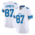 D.Lions #87 Sam LaPorta Player White Limited Vapor F.U.S.E. Alternate Home Game Ldoa Stitched Jerseys