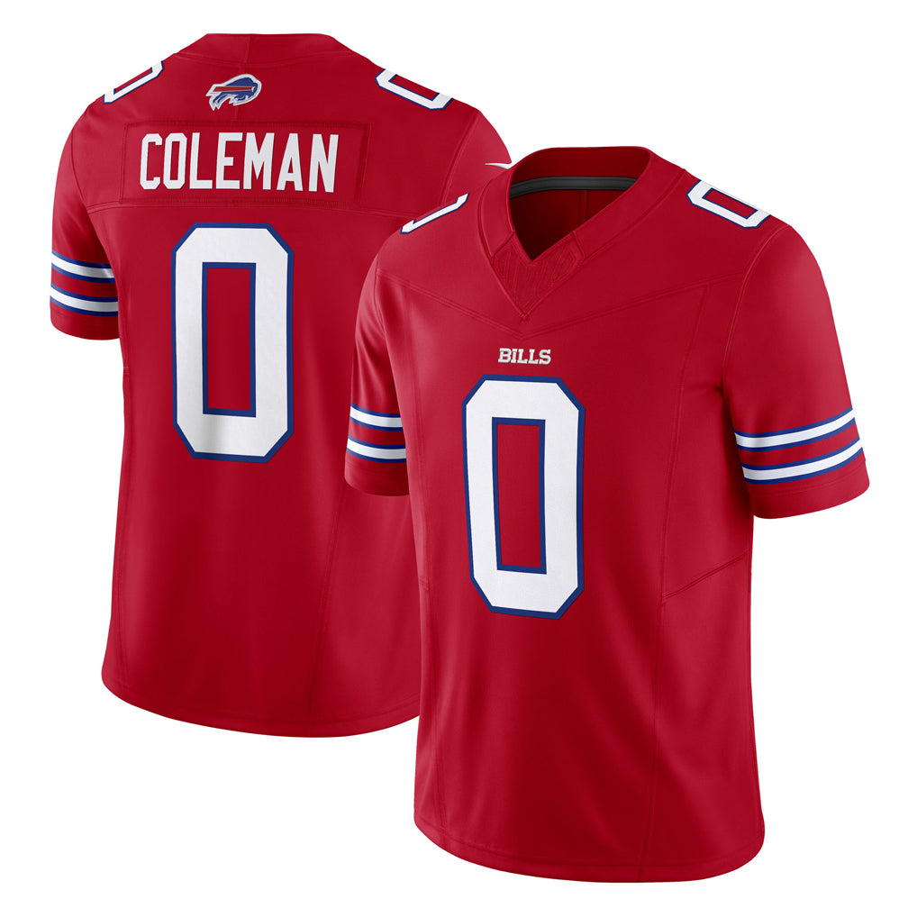 B.Bills #0 Keon Coleman Player Red Vapor F.U.S.E. Jersey Limited Home Game Ldoa Stitched Jerseys