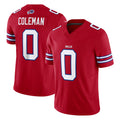 B.Bills #0 Keon Coleman Player Red Vapor F.U.S.E. Jersey Limited Home Game Ldoa Stitched Jerseys
