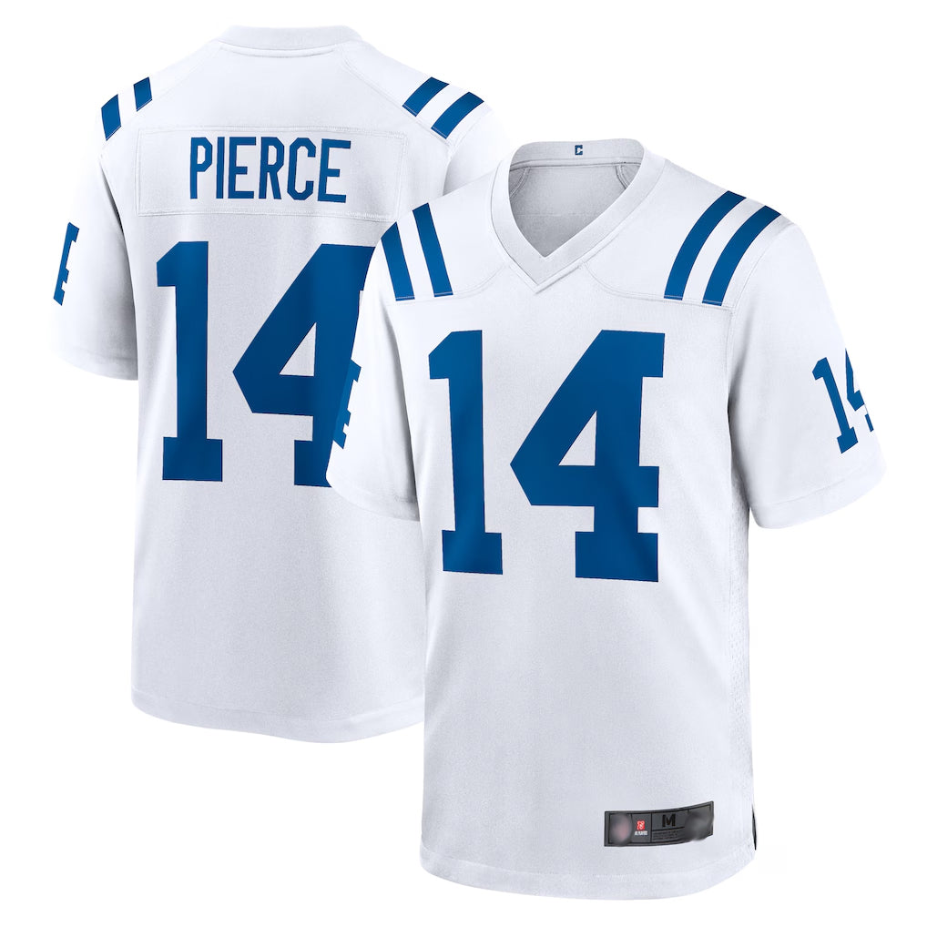 IN.Colts #14 Alec Pierce Player White Home Game Ldoa Stitched Jerseys