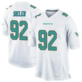 M.Dolphins #92 Zach Sieler Player White Home Game Ldoa Stitched Jerseys