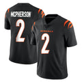 C.Bengals #2 Evan McPherson Player Black Vapor Untouchable Limited Home Game Ldoa Stitched Jerseys
