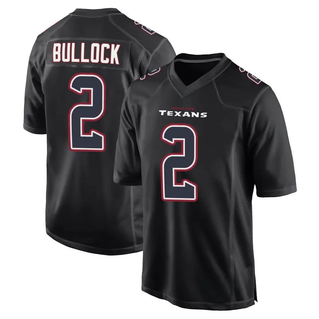 H.Texans #2 Calen Bullock Player Black Fashion Home Game Ldoa Stitched Jerseys