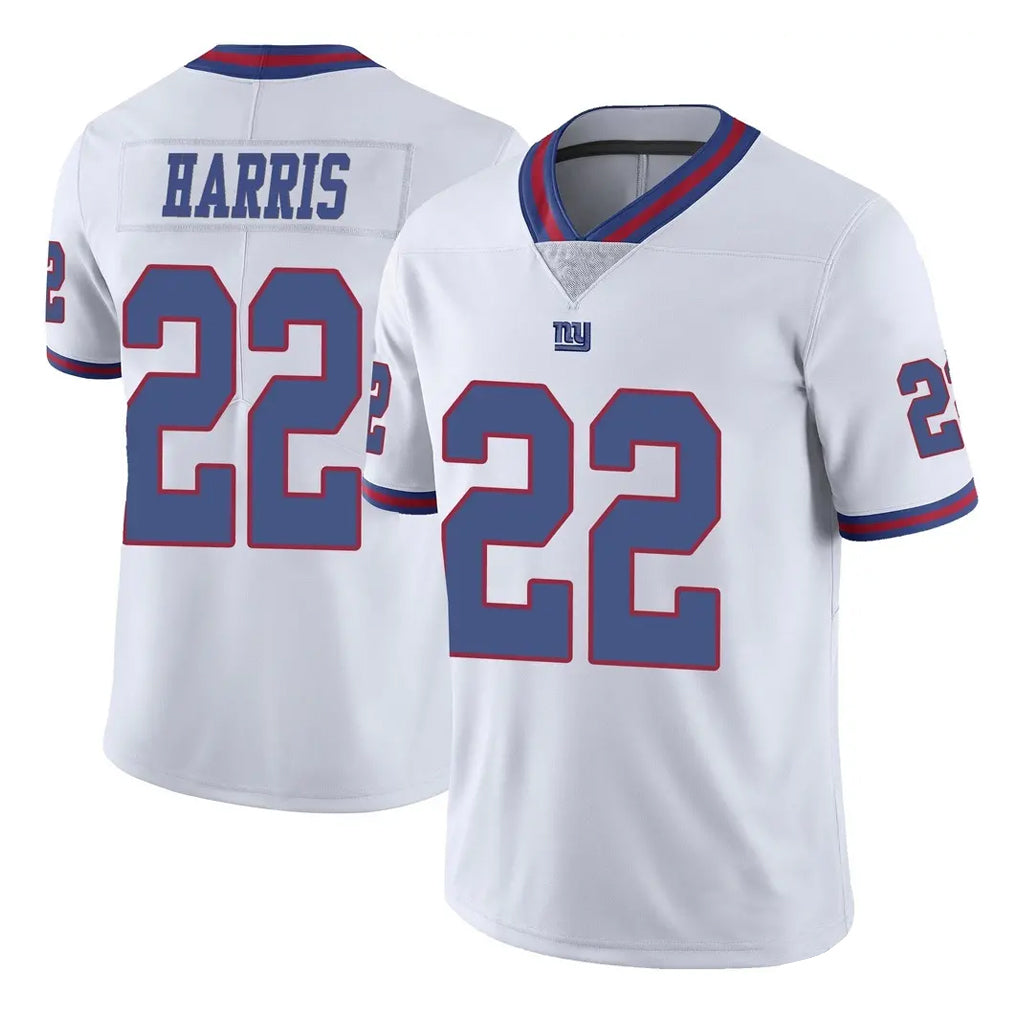 NY.Giants #22 Najee Harris Player White Color Rush Home Game Ldoa Stitched Jerseys