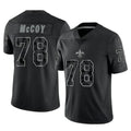 NO.Saints #78 Erik McCoy Player Black Limited Reflective Home Game Ldoa Stitched Jerseys