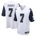 D.Cowboys #7 Rashan Gary Player White-Navy Home Game Ldoa Stitched Jerseys