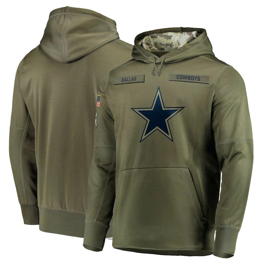 D.Cowboys ## Cowboys Blank Player Olive Salute to Service Pullover Hoodies Home Game Ldoa Stitched Jerseys