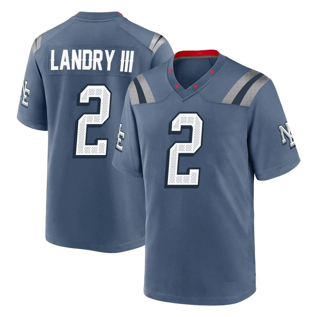 NE.Patriots #2 Harold Landry III Player Blue Rivalries Collection Home Game Ldoa Stitched Jerseys