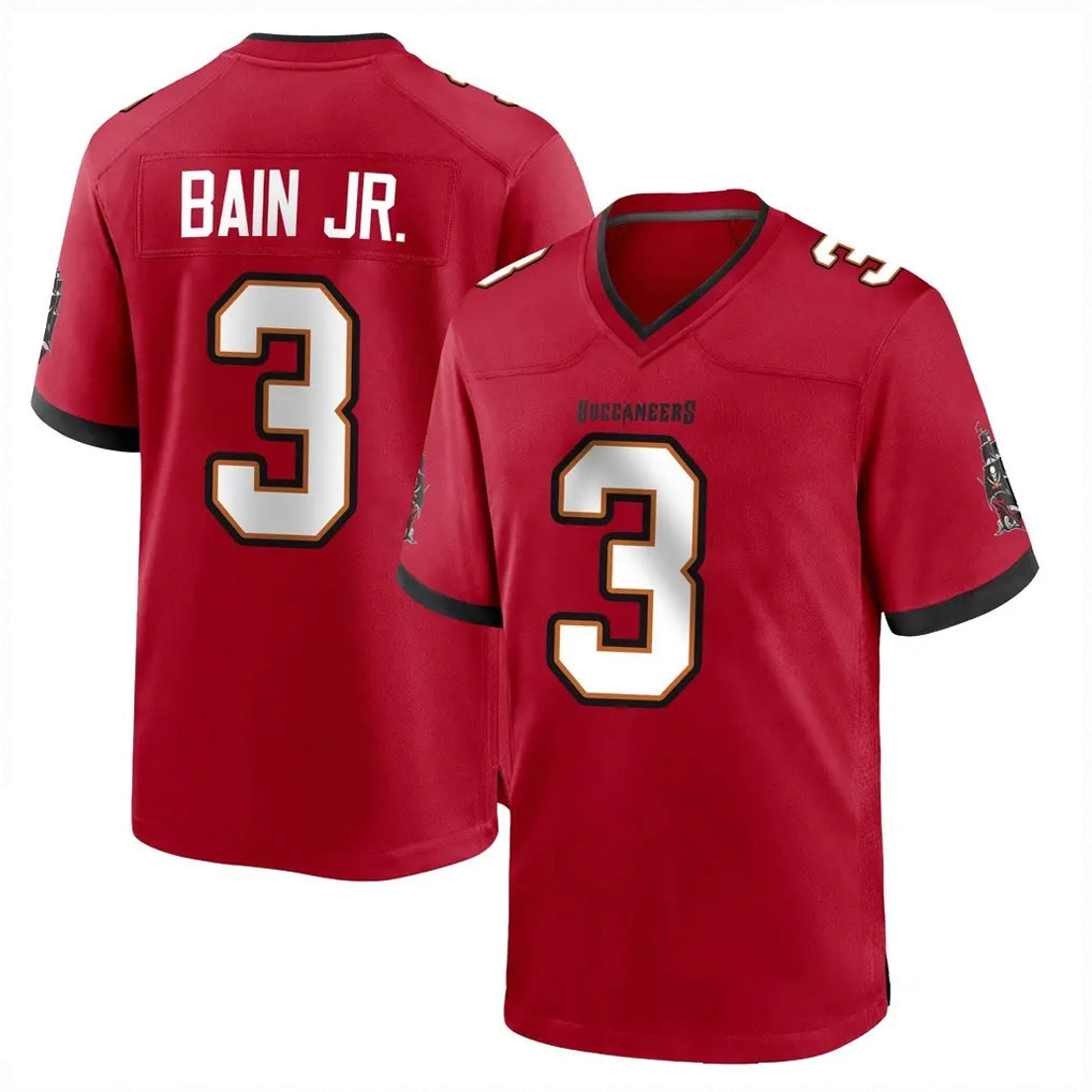 TB.Buccaneers #3 Rueben Bain Jr. Player Red Home Game Ldoa Stitched Jerseys